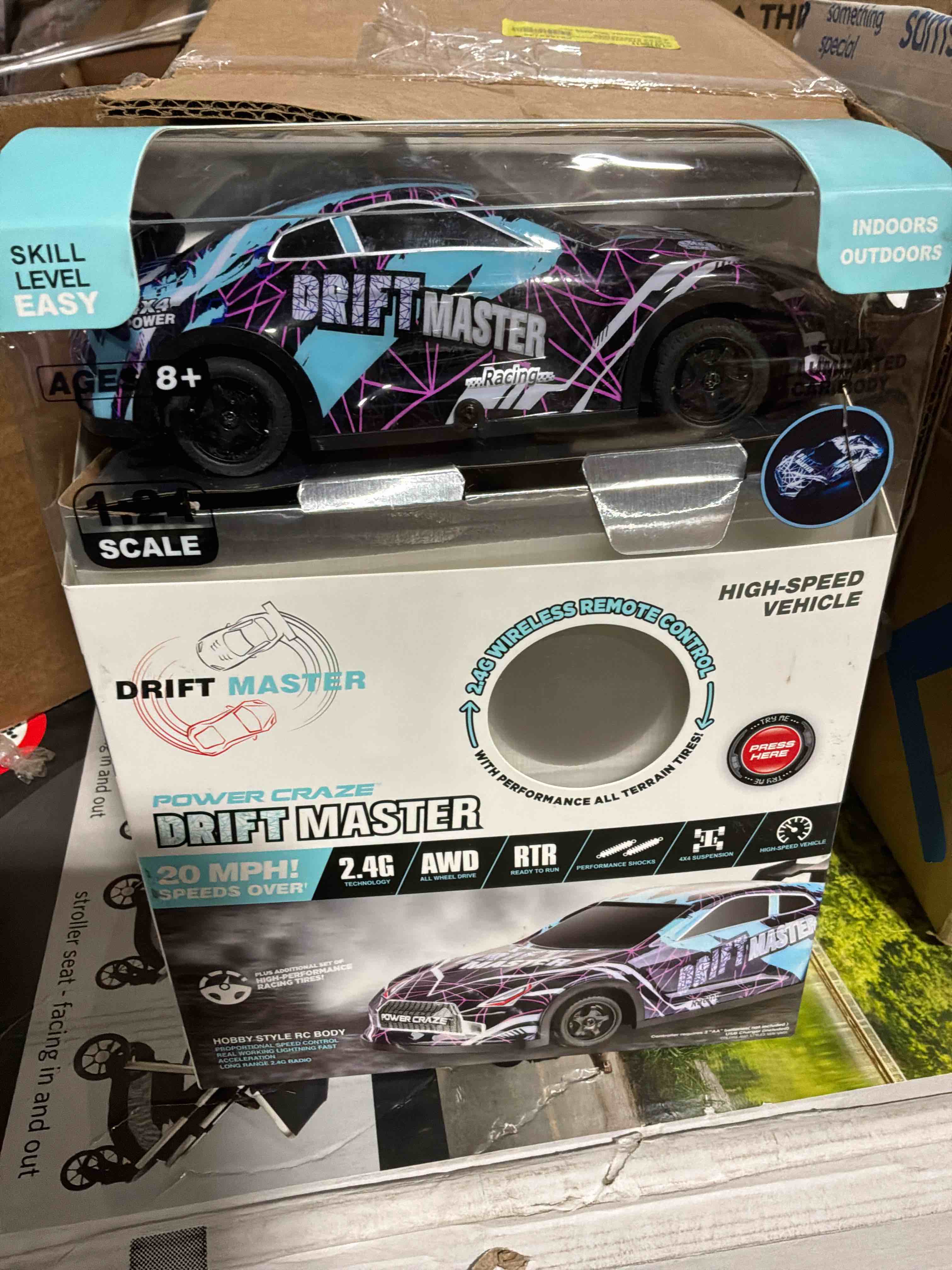 Condition photo showing New/Like New for power craze drift master rc car 1:24 awd 20 mph 2.4g led lights rtr 8+