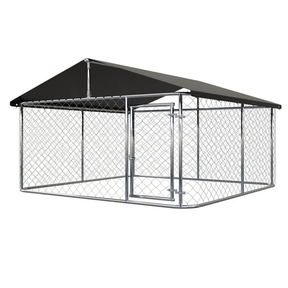 Petony Only Large Black Outdoor Dog Kennel Heavy Duty Dog Cage