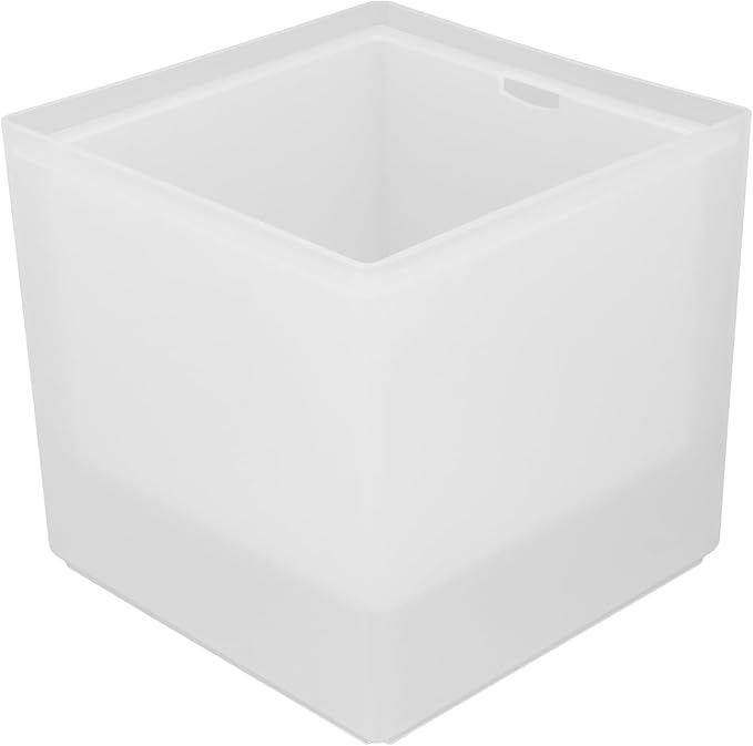 box of 4 led ice bucket 3.5l large capacity, inner outer double layer, filter hole design, luminous flux pp material multi color changing ice bucket,bar home ktv parties, square 2 layer