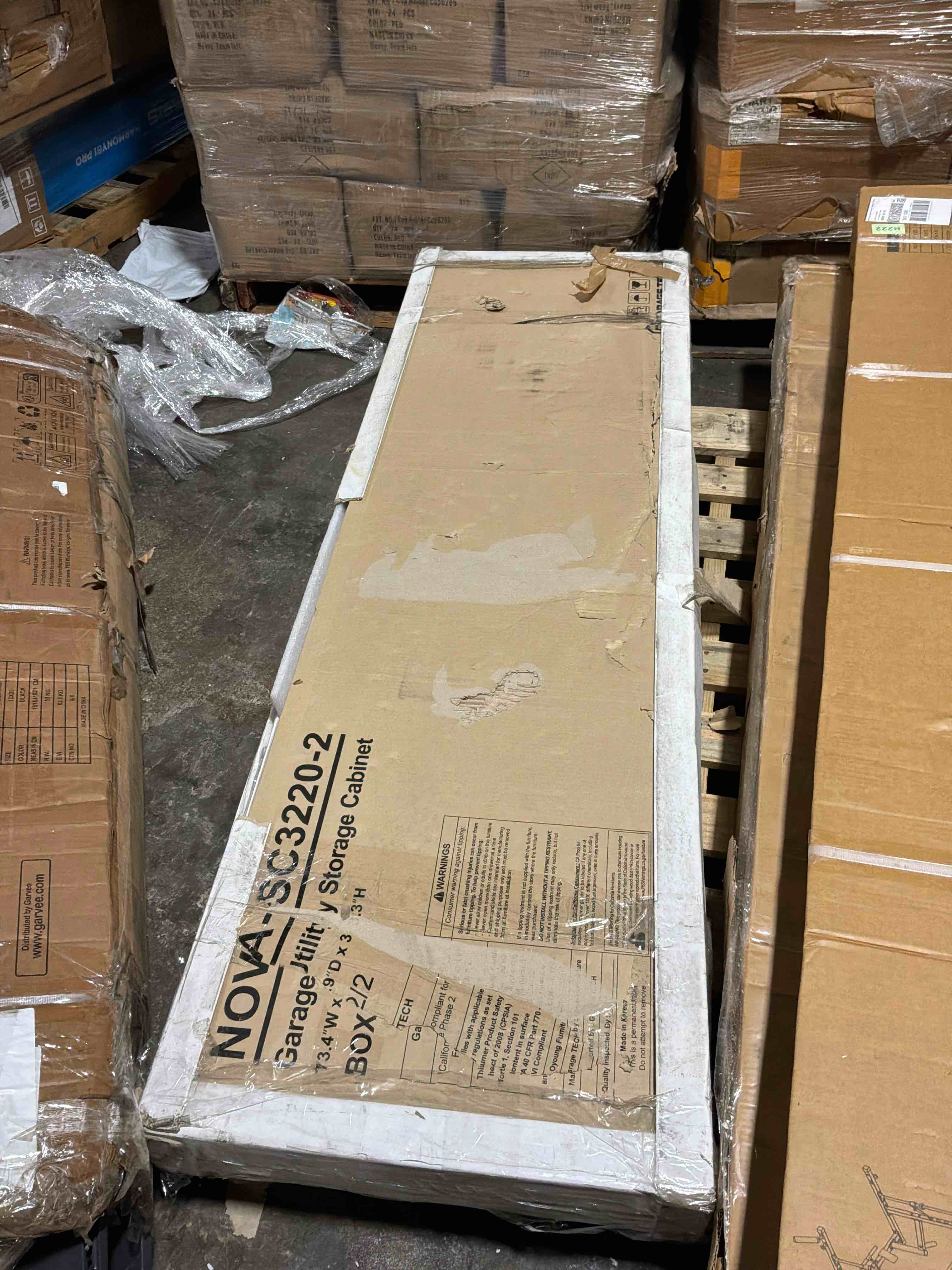 Condition photo showing New/Like New for garage utility storage cabinet nova series