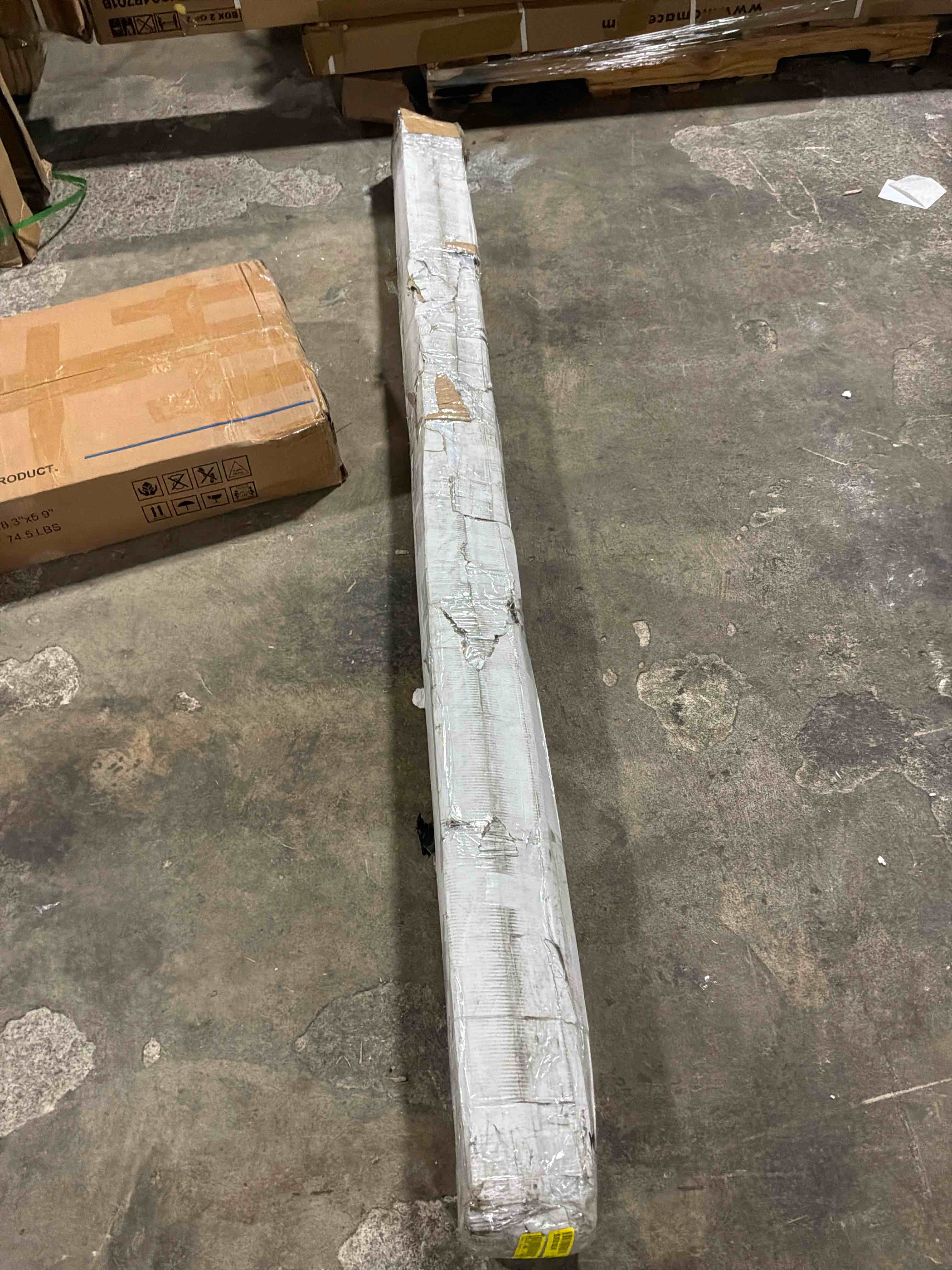 Condition photo showing New/Like New for 36x80 in black fiberglass door slab with 22x13 ( incomplete)