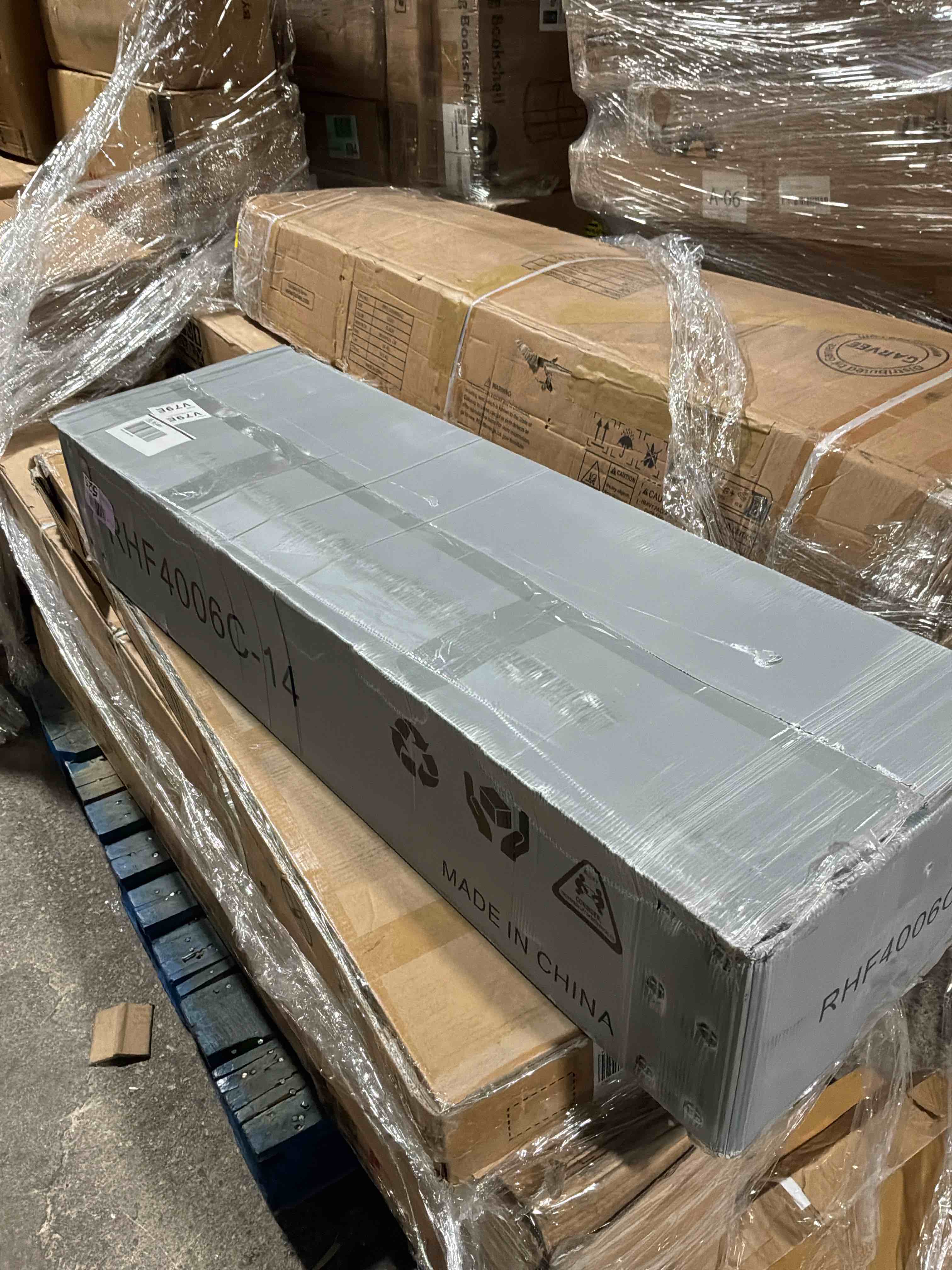 Condition photo showing New/Like New for similar to emoda 16 inch king bed frame with headboard and footboard, heavy duty king size metal bed frame, no box spring needed, easy assembly