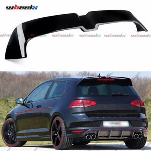 For 2015-21 VW GTI Golf-R MK7.5 Black Oettinger Style Rear Roof Spoiler Wing 