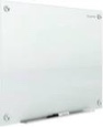 quartet glass whiteboard, magnetic dry erase board, wall mounted whiteboard for office, school and home, 48" w x 36" h, white (q25f01imw)