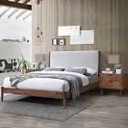 Sofia king bed ae7784, light gray (incomplete 1 box of 3 only)