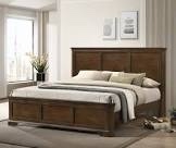 Roundhill Furniture Maderne Traditional Wood Panel Bed, king 