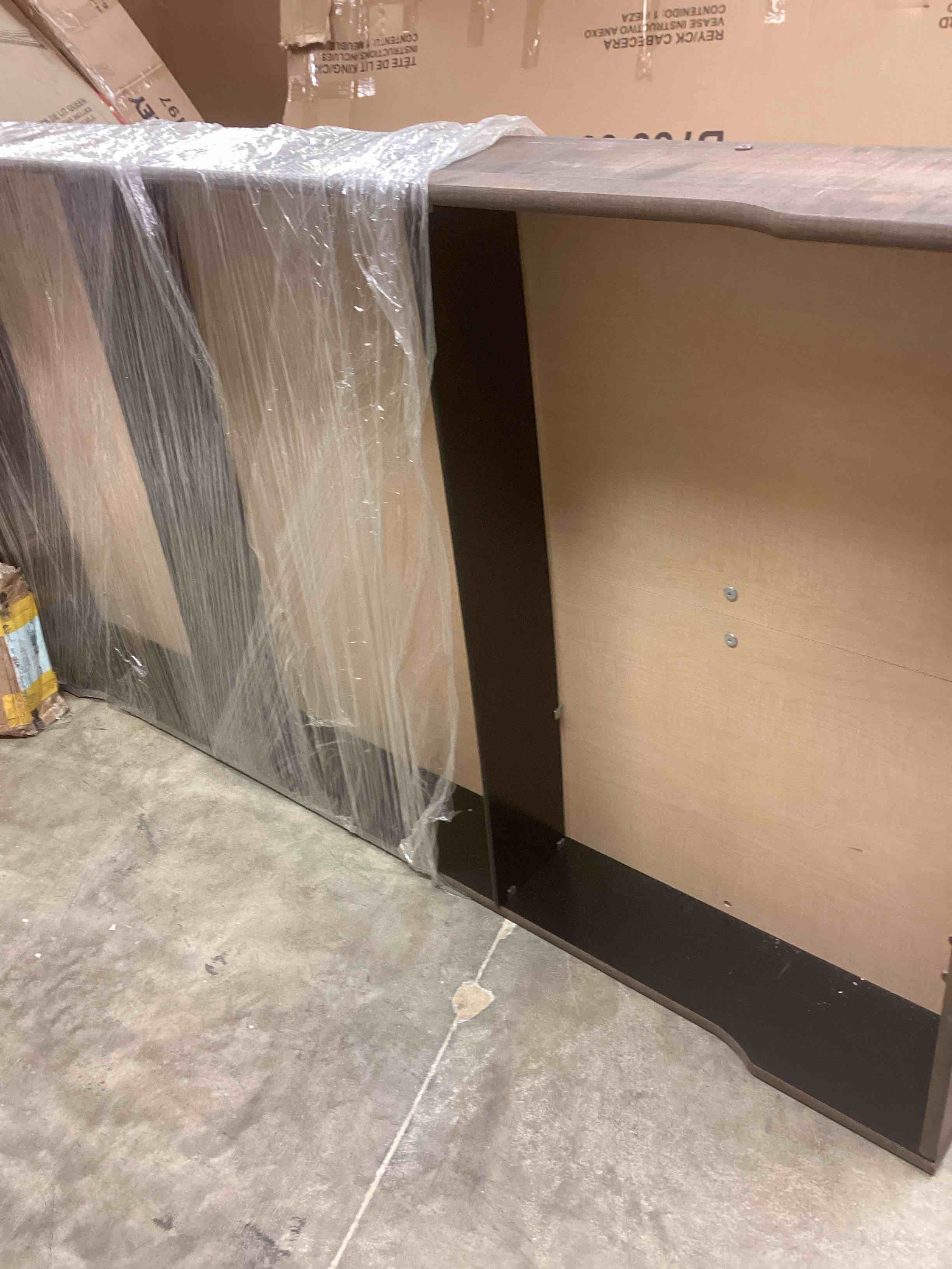 Condition photo showing As Is for b446-60 ashley furniture trinell - brown under bed storage