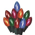 9096572 25 count 24 ft. led c9 string christmas lights - multi color