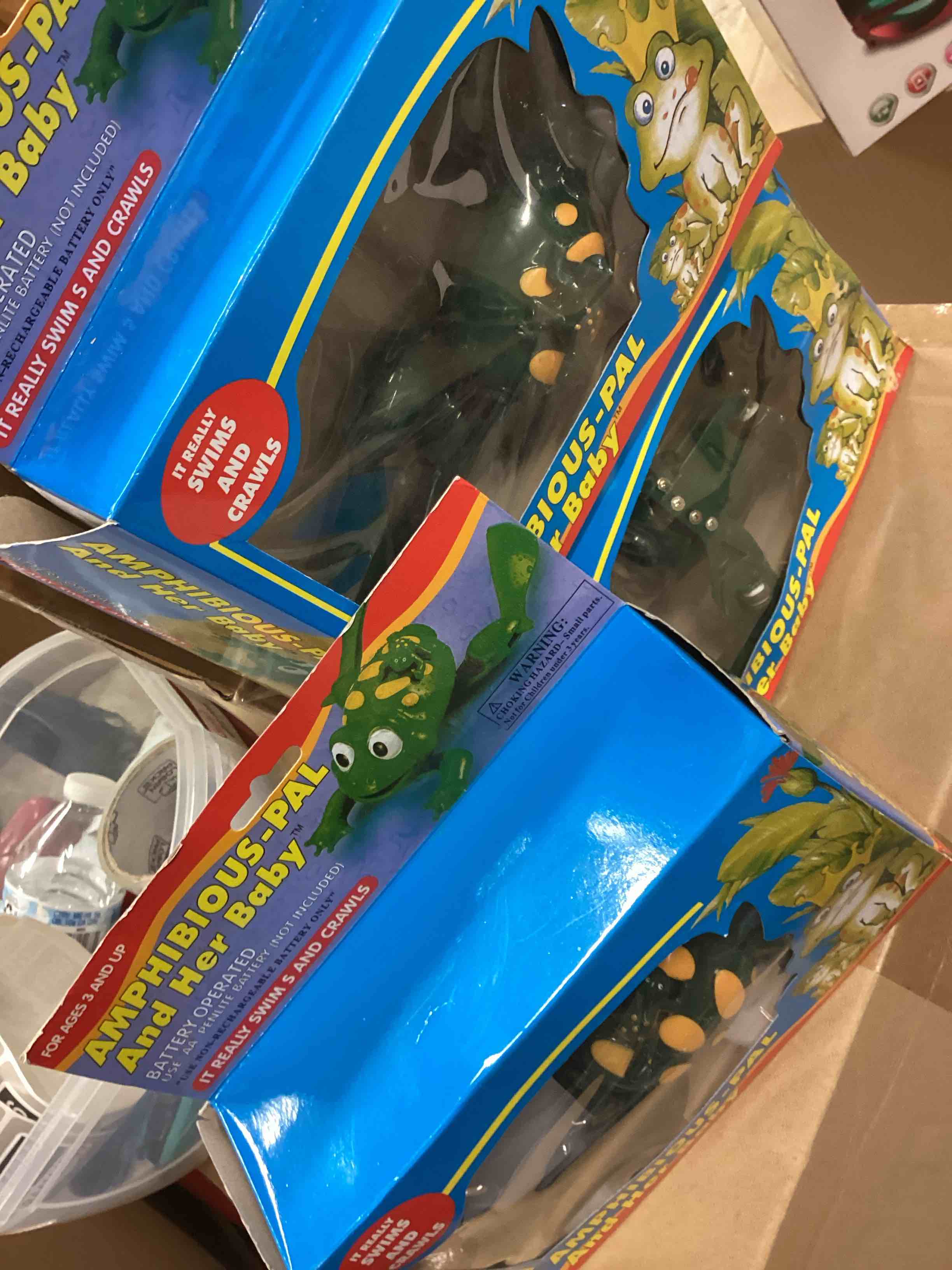 Condition photo showing As Is for swimming frog bath toy