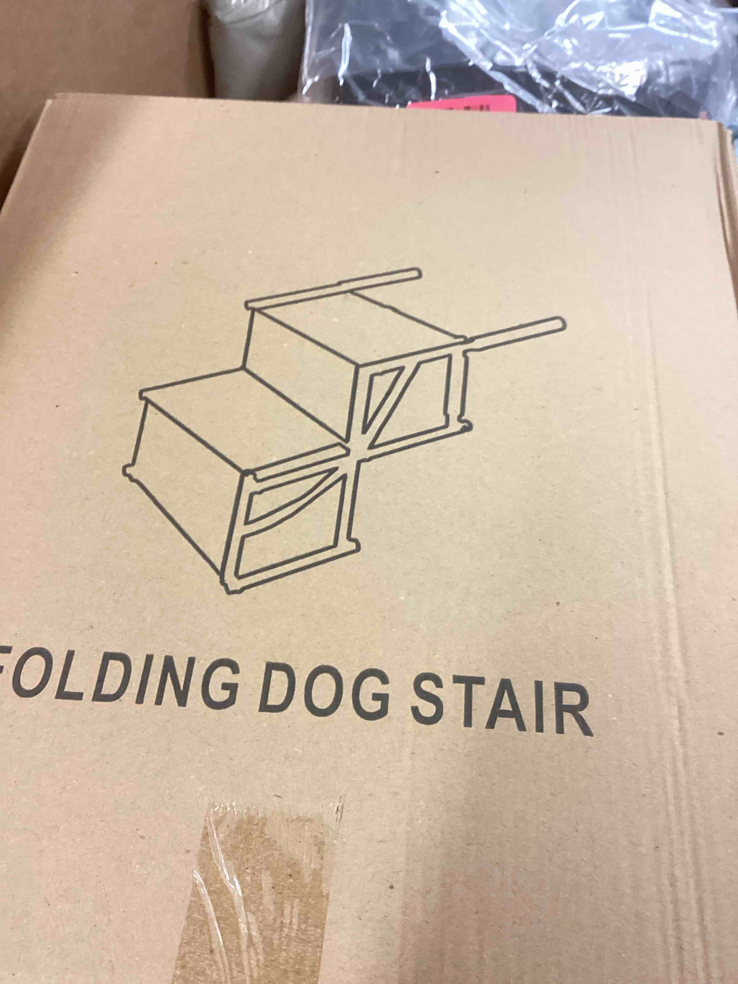 Condition photo showing New/Like New for portable folding dog stair 