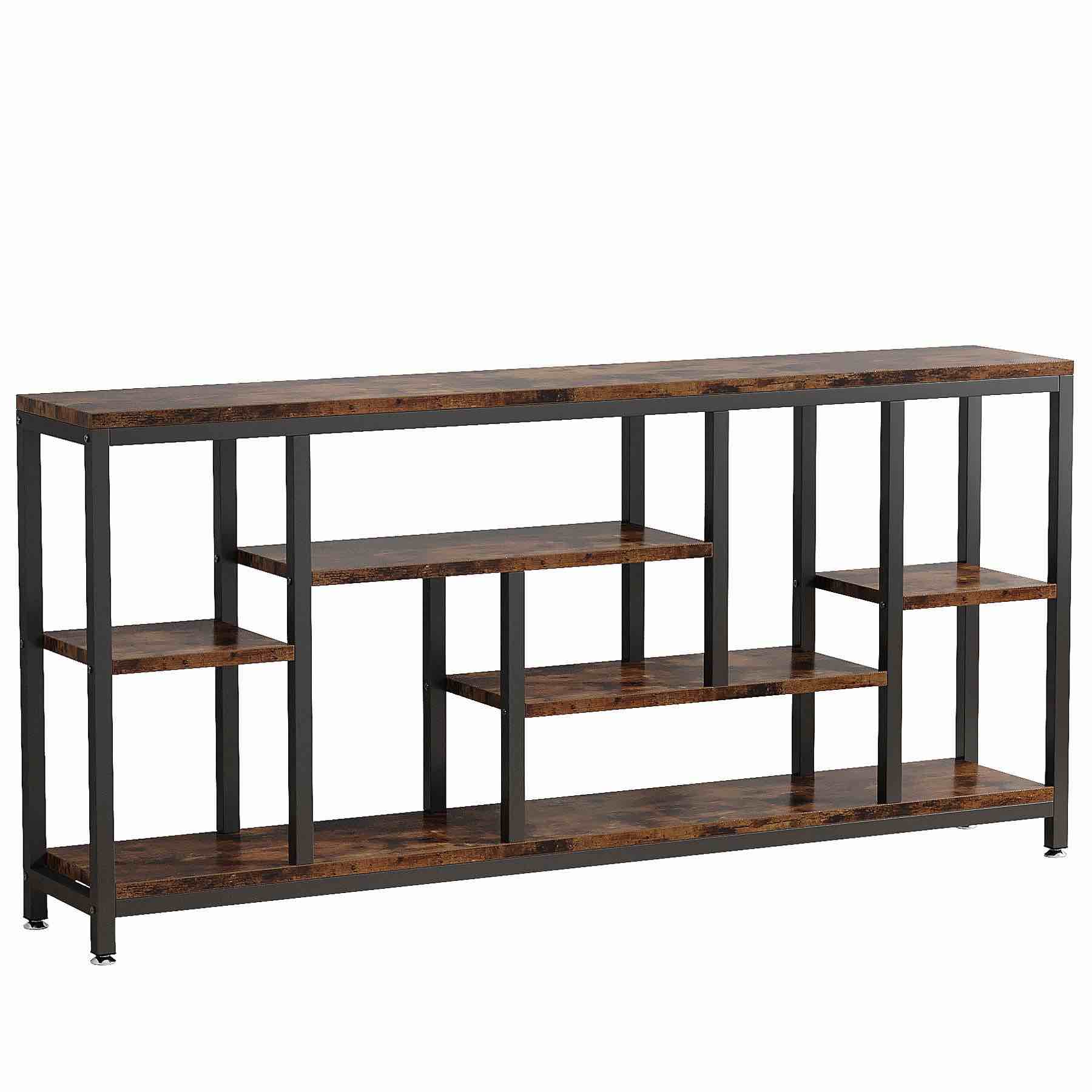 console table entryway sofa table with storage shelves