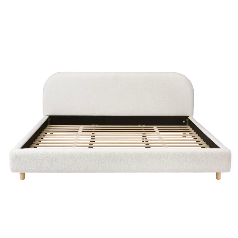 Issabell Upholstered Platform Bed With Wood Slats By Latitude Run Queen (pickup 2 boxes) 