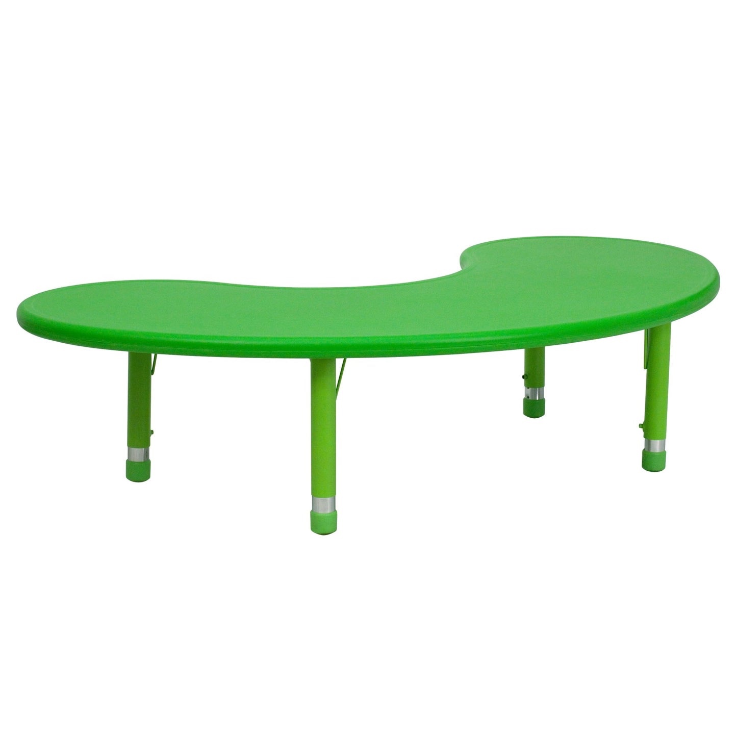 Wren 35''W x 65''L Half-Moon Plastic Height Adjustable Activity Table (missing legs ) 