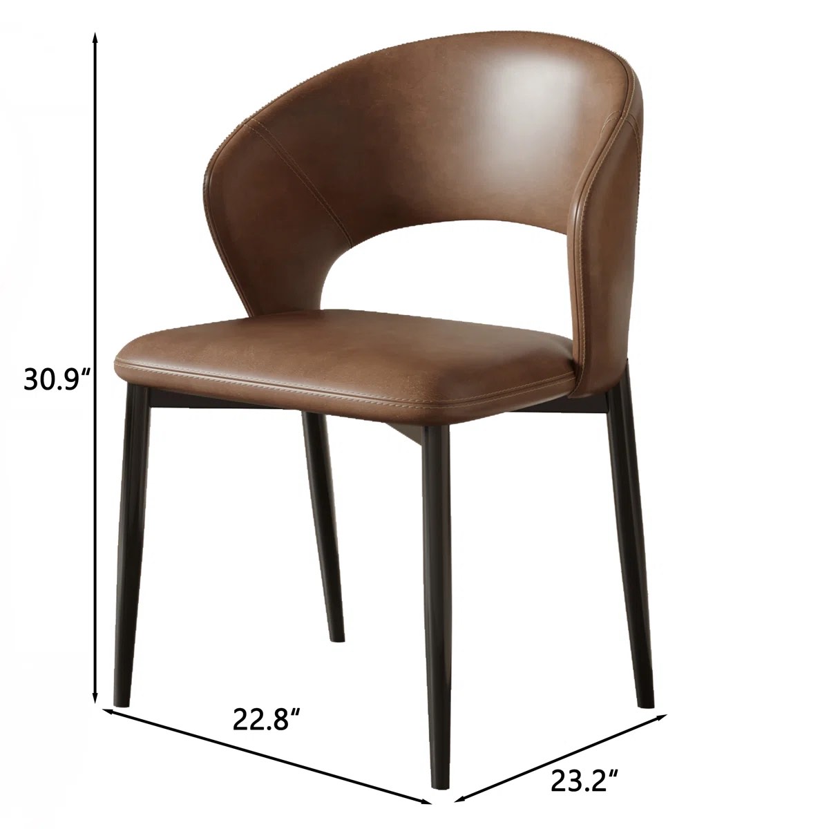 Open Back Modern Dining Chair By Corrigan Studio® Set of 2 