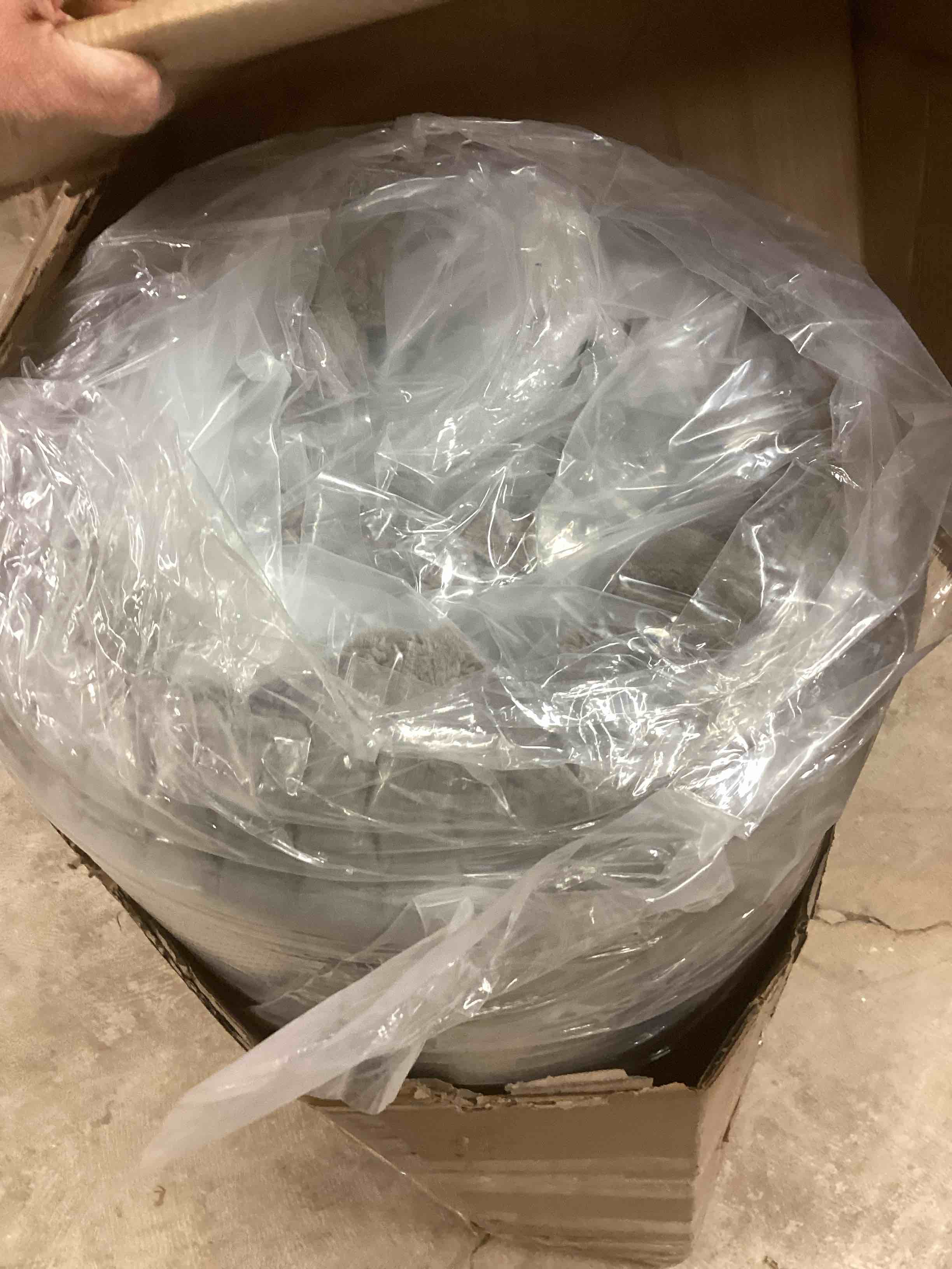 Condition photo showing New/Like New for vacuum compression u-shaped sectional sofa double chaises , gray (incomplete 1 box of 3 only)