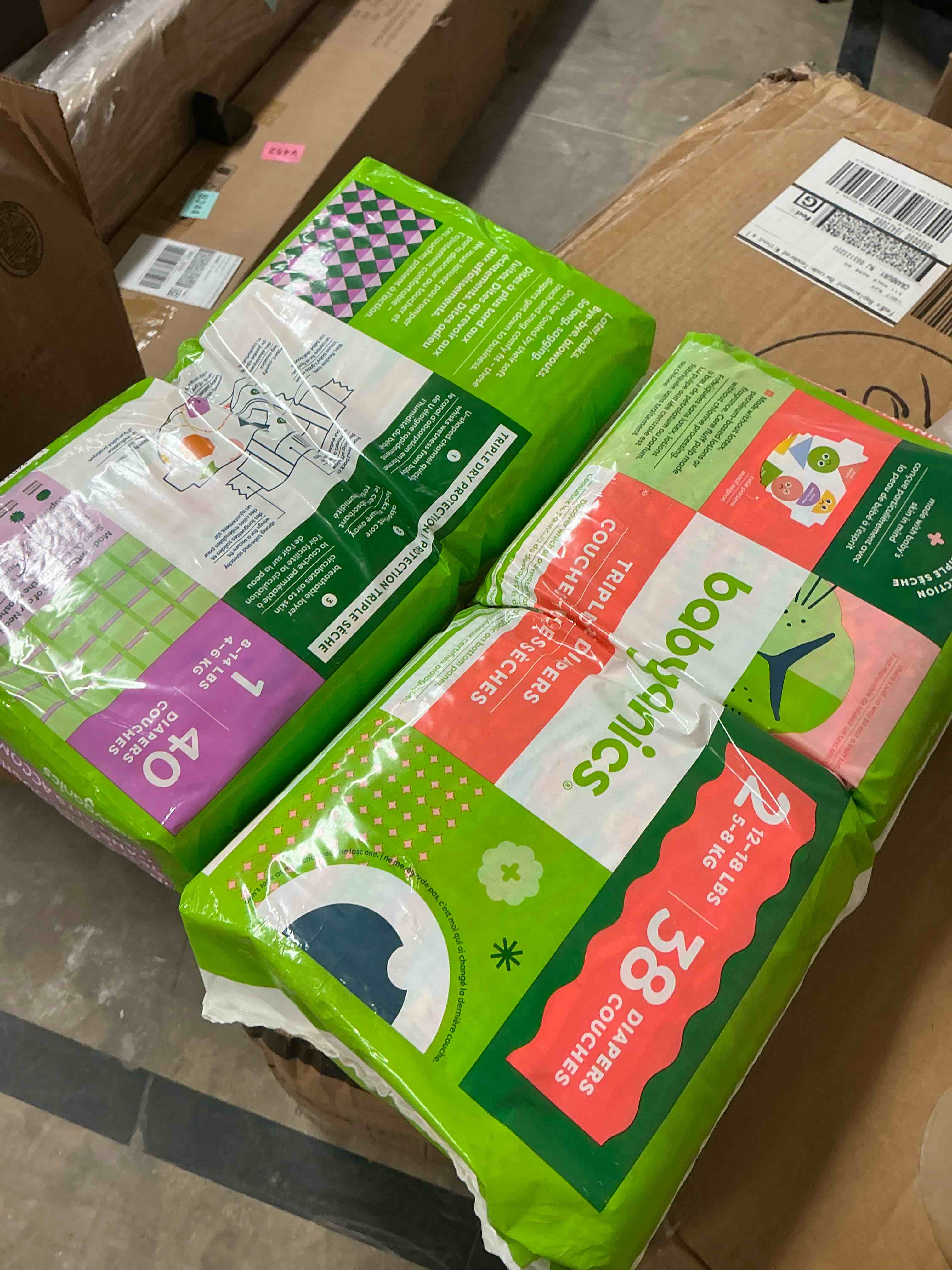 Condition photo showing New/Like New for babyganics disposable diapers bag - size 1 - 40ct