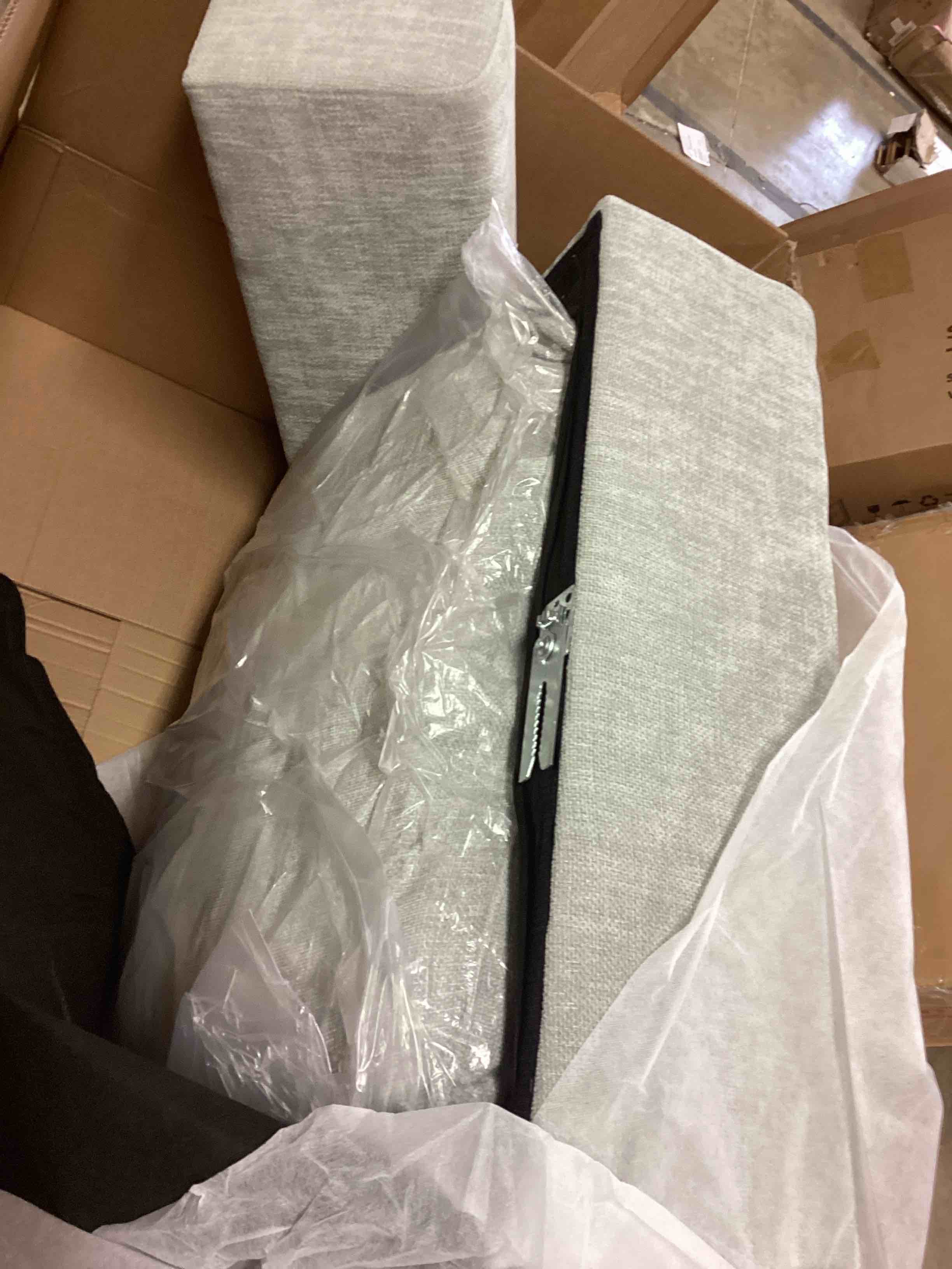 Condition photo showing Good Condition for beta 39.5" armless chair module - light gray