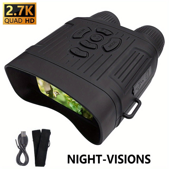 night vision goggles 4k 36mp binoculars infrared for adults millitary, 7.62 cm hd large screen digital nightvision camera for viewing in 100% darkness hunting scope (pickup on the cage)