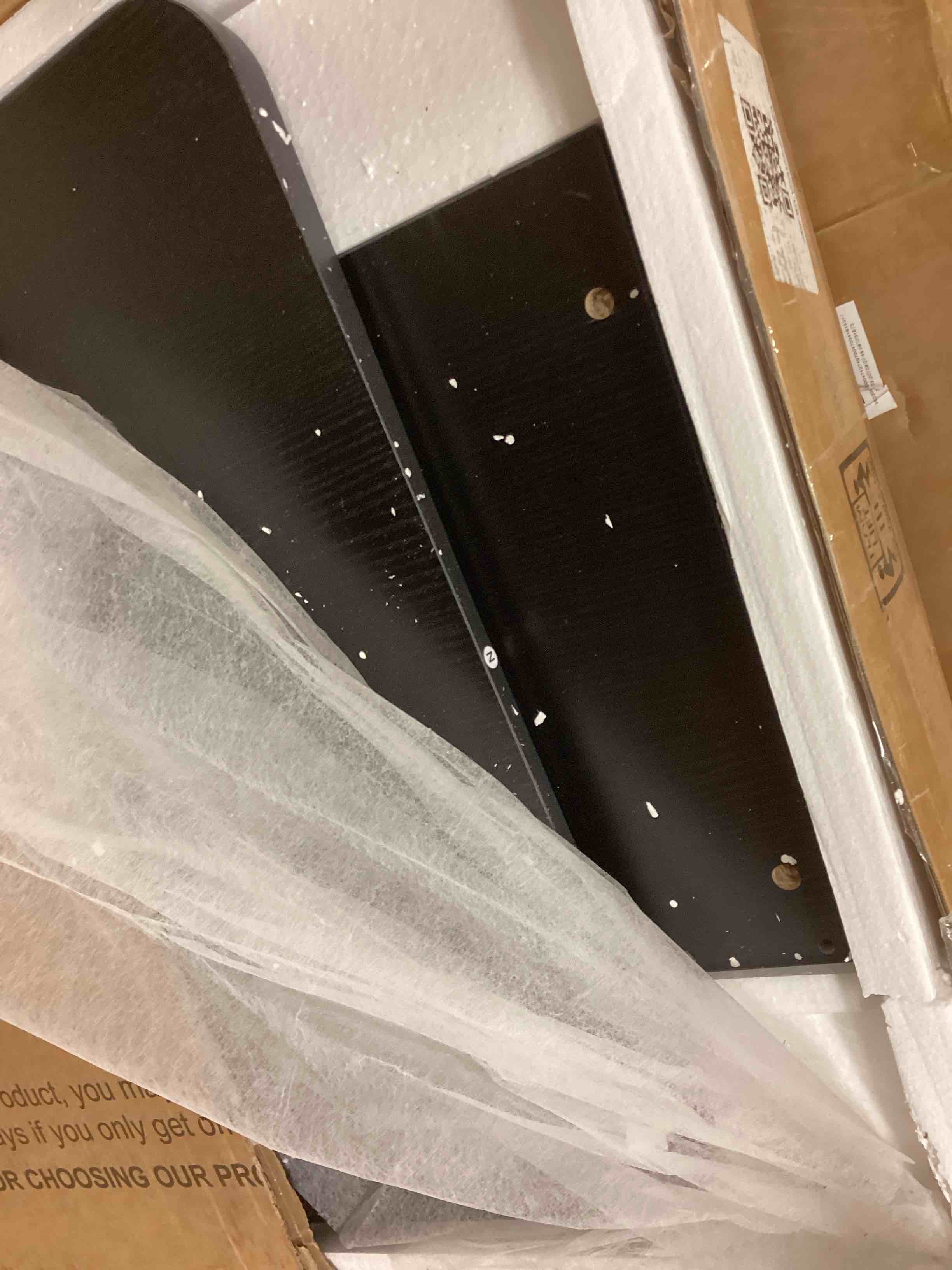 Condition photo showing As Is for besiost corner closet system with 12 shelves (box a only )