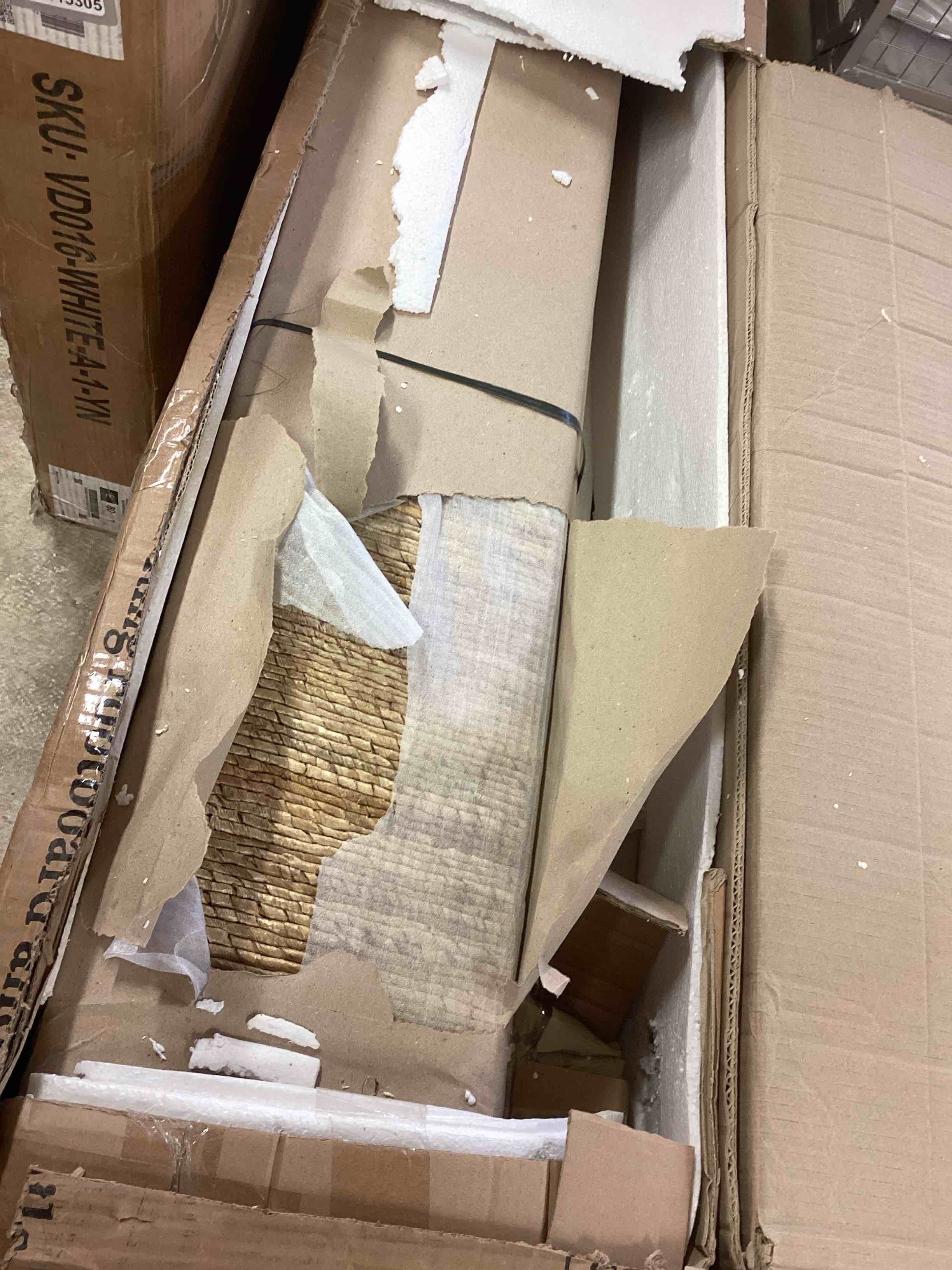 Condition photo showing As Is for marella brown frame king panel bed. (only footboard and rails )