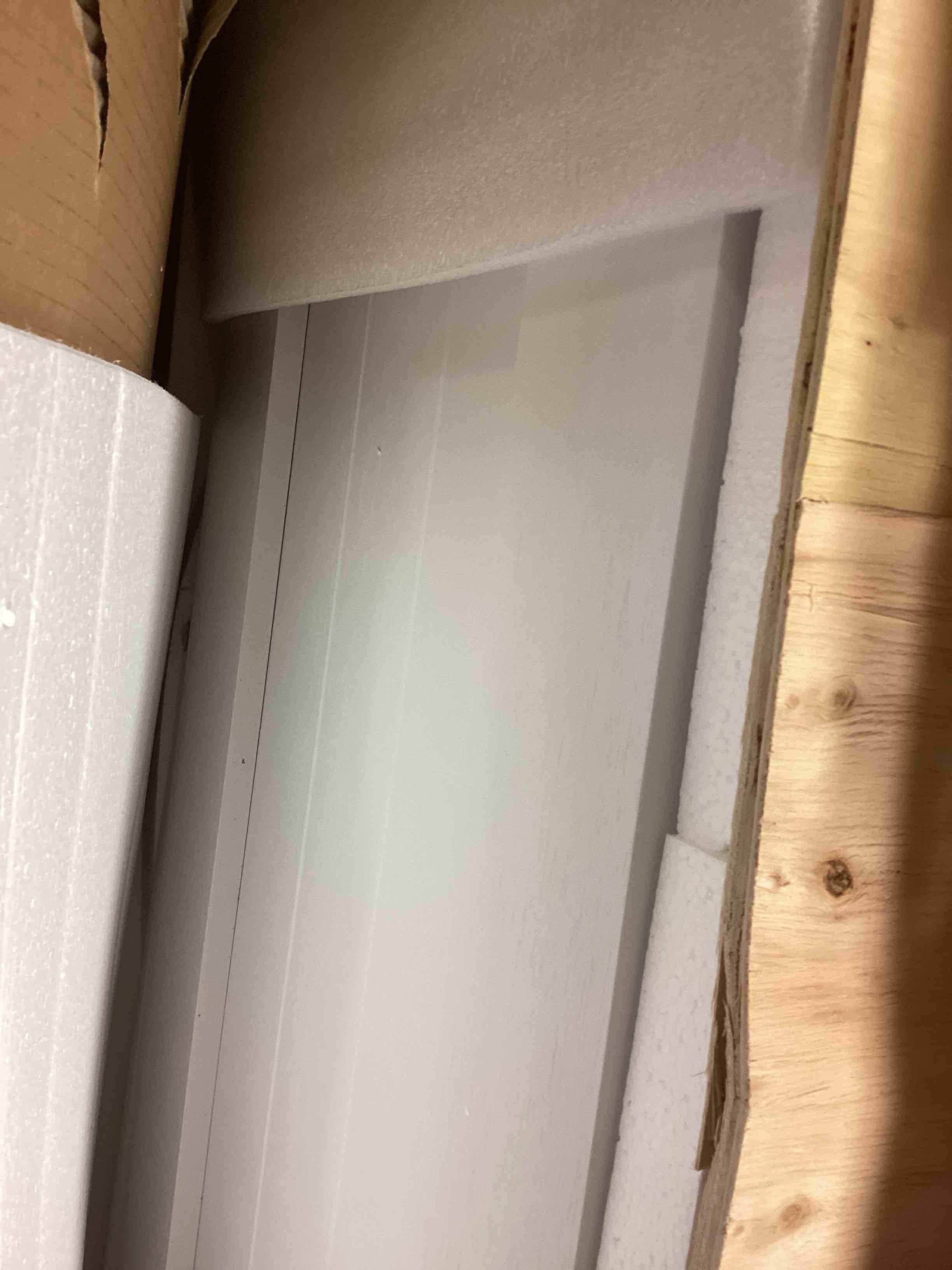 Condition photo showing Good Condition for bifold barn door 30'' x 84'',bi-fold sliding closet doors with hardware kit i...