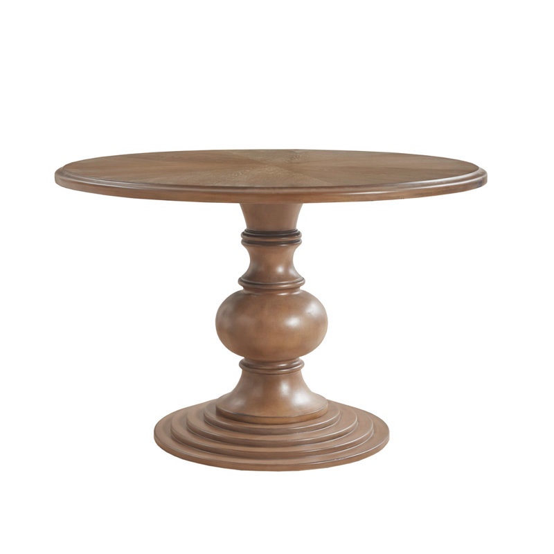 lexi 46” round dining table with pedestal base (incomplete top only)
