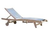 Outdoor Interiors Antique Wash Eucalyptus & Sling Chaise Lounger Antique Wash Collection