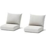 Outdoor Chair Cushion Cover (Set of 2) white 