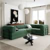 sofa bed 2211, green-1 (incomplete one box only)