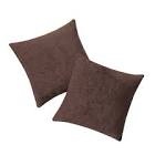 Chenille Reversible Pillow Cover (Set of 4) brown