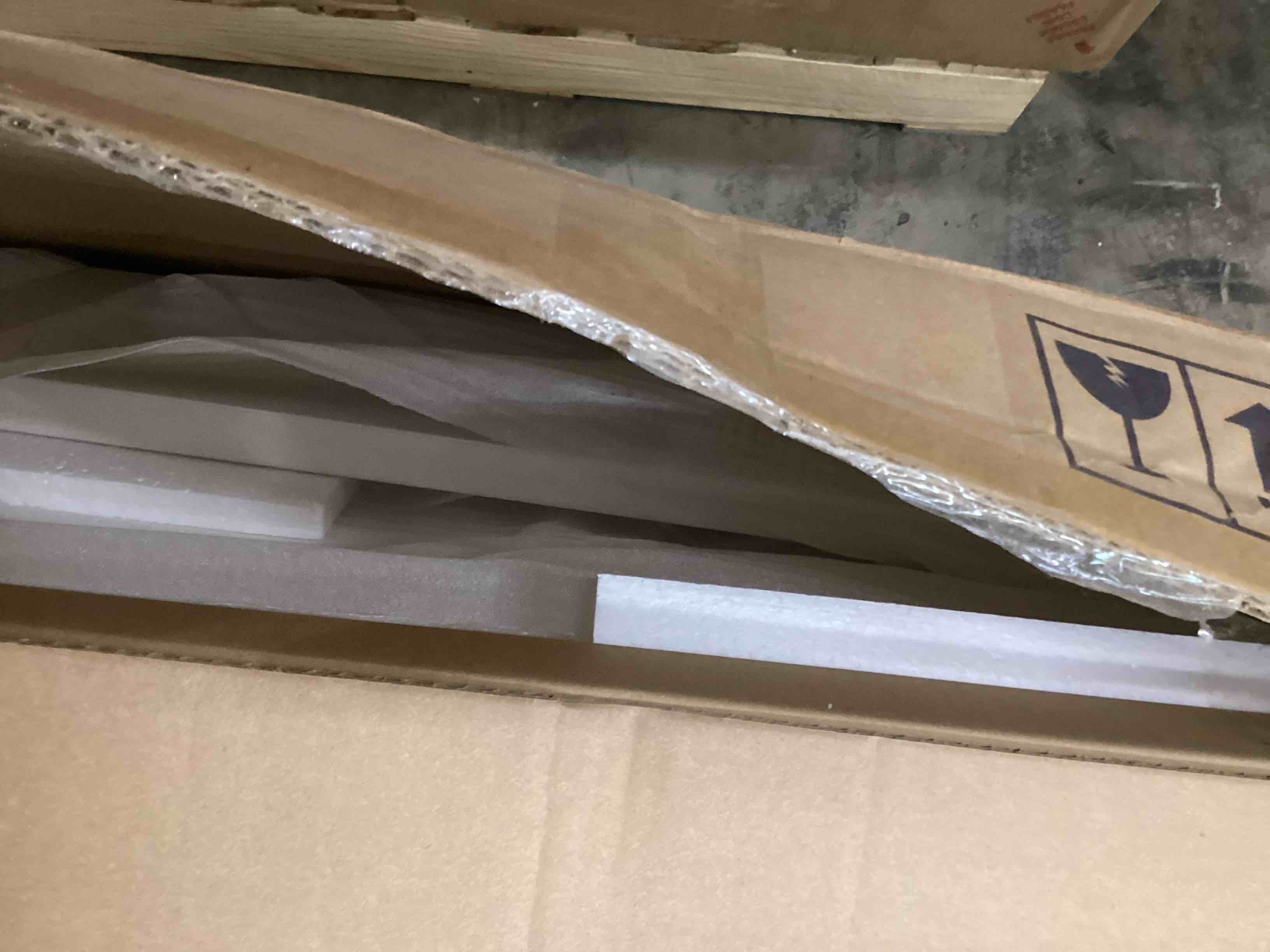 Condition photo showing Good Condition for afi, portland queen sleigh solid wood panel headboard, white