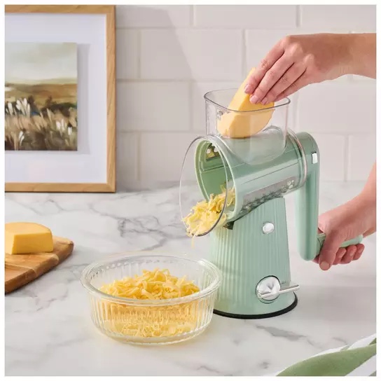  Market Square Spiral Cheese & Veggie Grater Green 