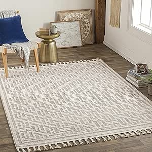 Mark&Day runner rug Asomatos Modern Gray Area Rug, Grey Beige Carpet for Living Room, Bedroom or Kitchen (size not specified)