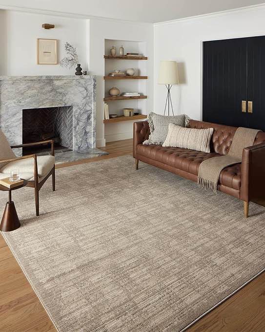Loloi Darby collection DAR-07 Pebble / sand 9’-2” x 13’ area rug