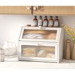 Large Bamboo Double Layer Bread Box for Kitchen Counter By Ebern Designs