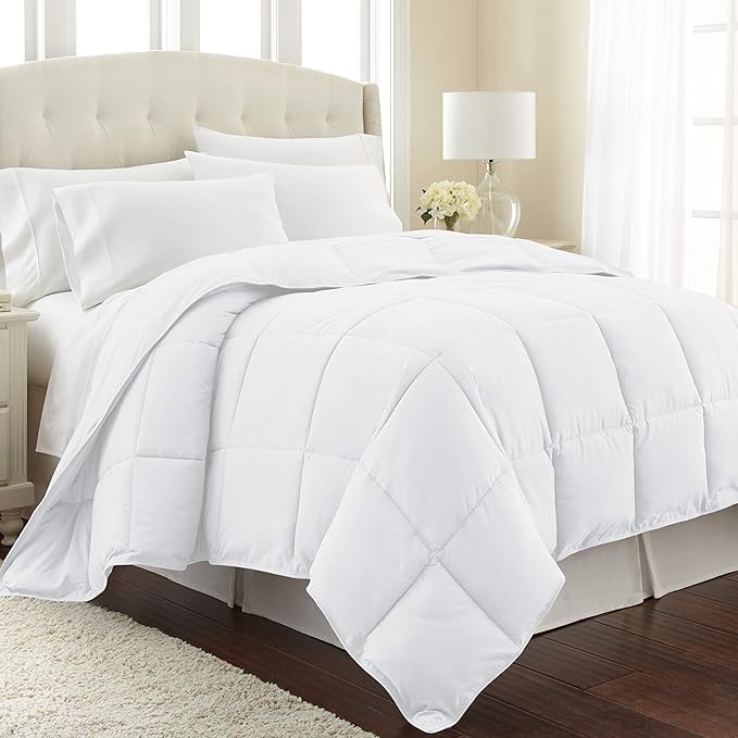 1 Piece Duvet Insert Twin-XL (68'' x 90'') Comforter Premium Quality 600 GSM All-Season 800 Thread Count Down-Alternative Comforter White