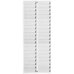 pyramid time systems 500-4 badge rack, 40 pockets, lightweight durable plastic, for employee badges, swipe cards and proximity cards, gray, 2-pack
