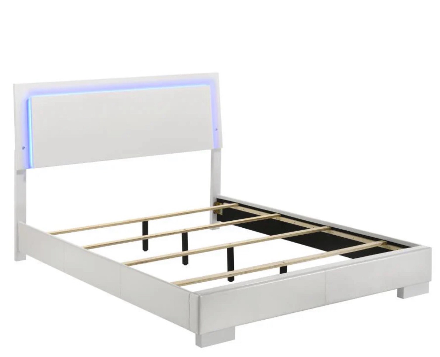 Felicity Queen Bedroom White High Gloss - 203500Q