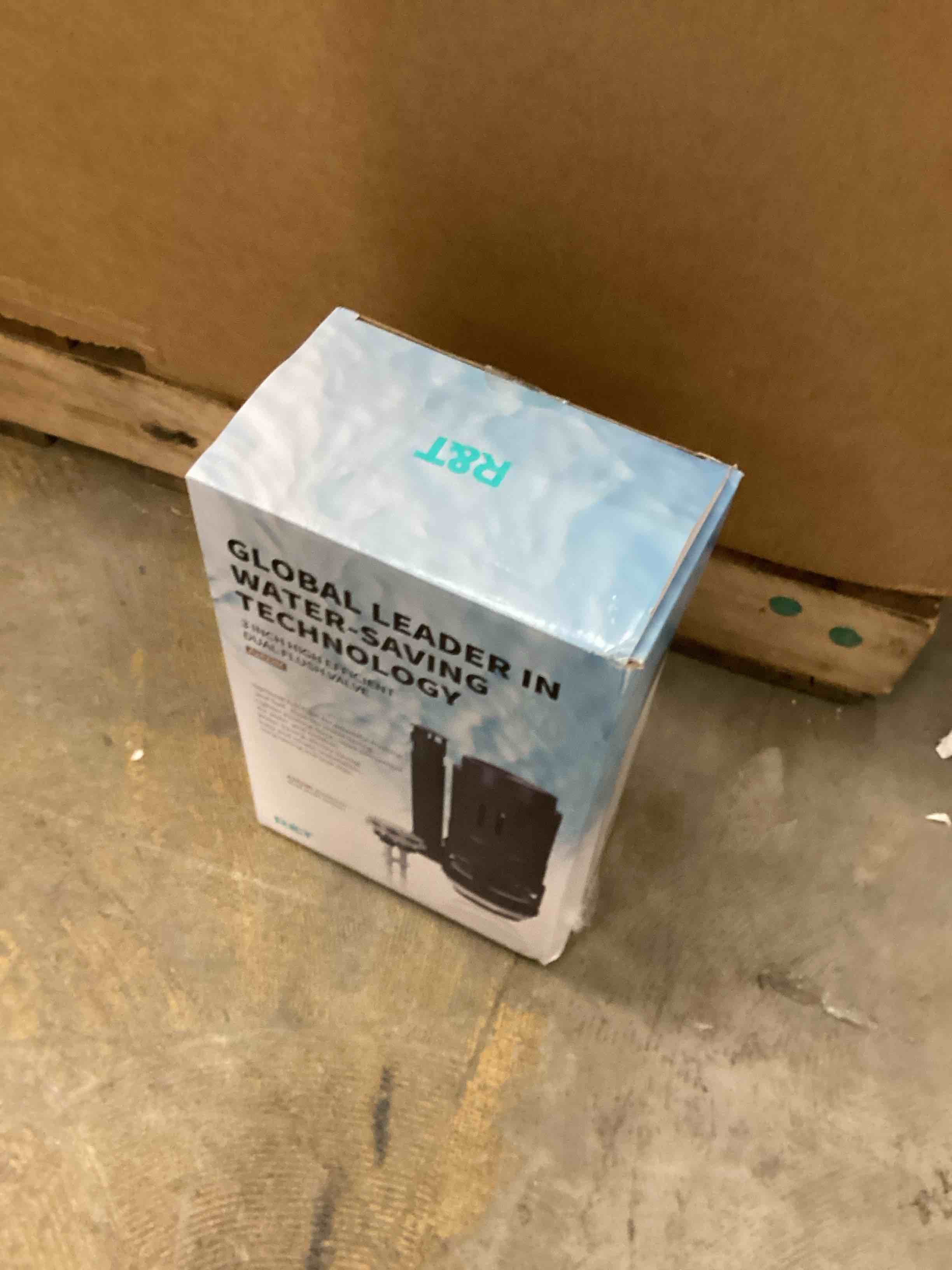 Condition photo showing New/Like New for r&t 3-inch dual flush valve with top push button toilet repair kit inside tank dual flush valve replacement kit for 2-piece toilet, quick fix toilet leaking, running water and ghost flush a2422m 3-inch drain outlet