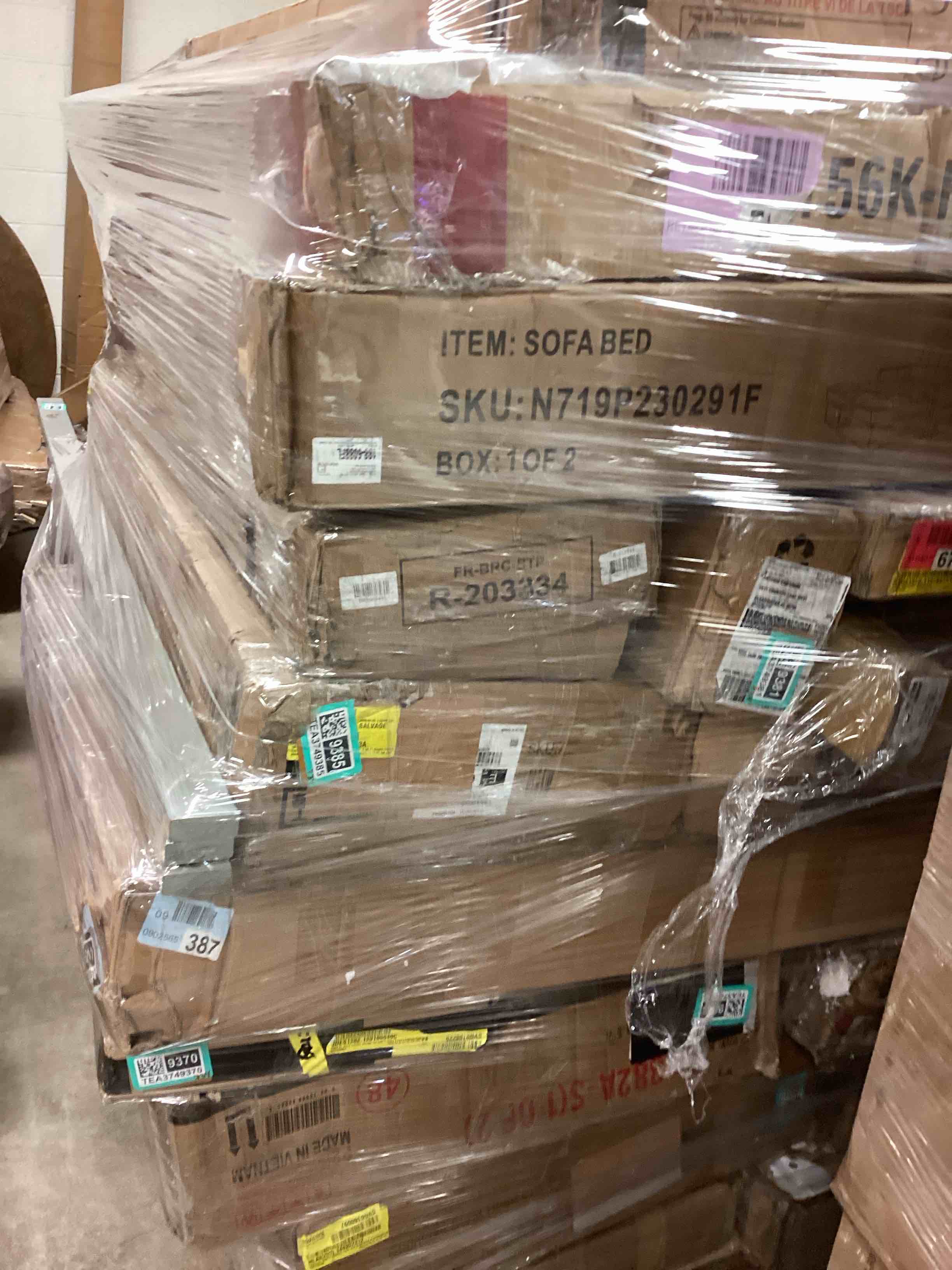 assorted items of furniture items (includes,incomplete sofas, beds  and more)
