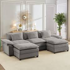 modular sectional sofa (incomplete one box only) (pickup 1 box) ( model similar from stock photo)