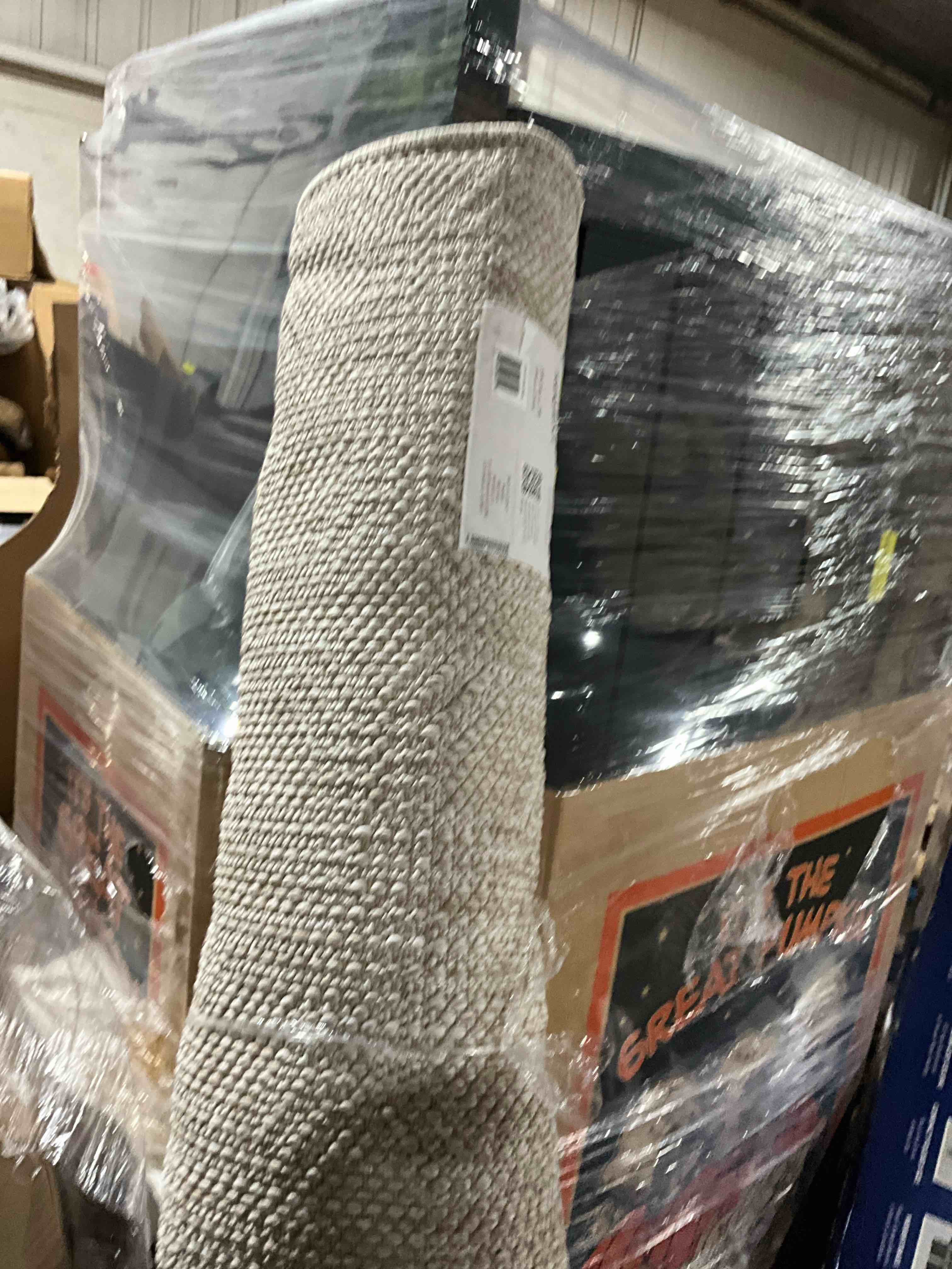 Condition photo showing Good Condition for gertmenian indoor comfy weave area rug - 5x7 standard, durable, non-shedding & stain resistant, ideal for high traffic areas in living room, bedroom, dining room - haley, beige, 26225