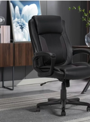 serta mid-back office chair with mesh accents and memory foam