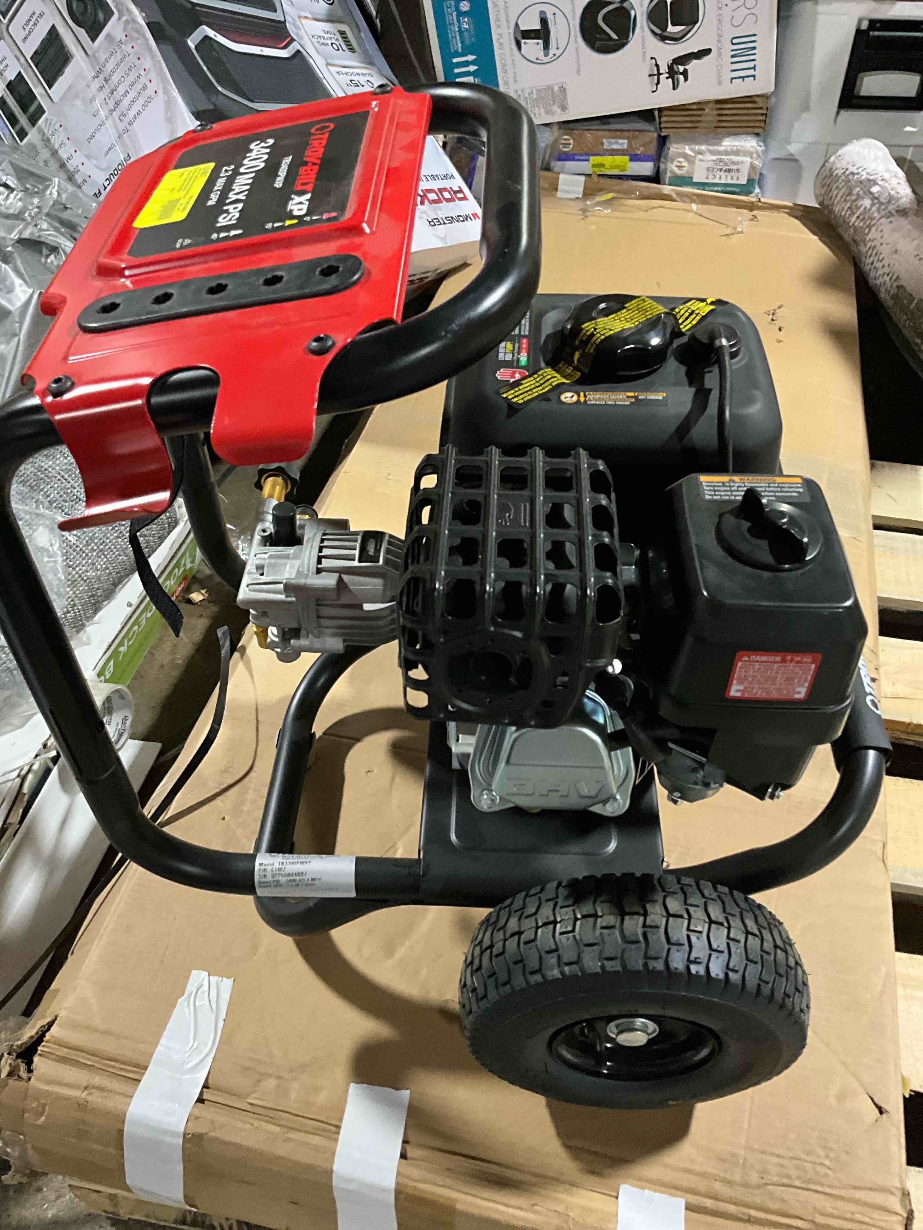 Condition photo showing Good Condition for troy-bilt 3400 psi 2.3 gpm gas pressure washer