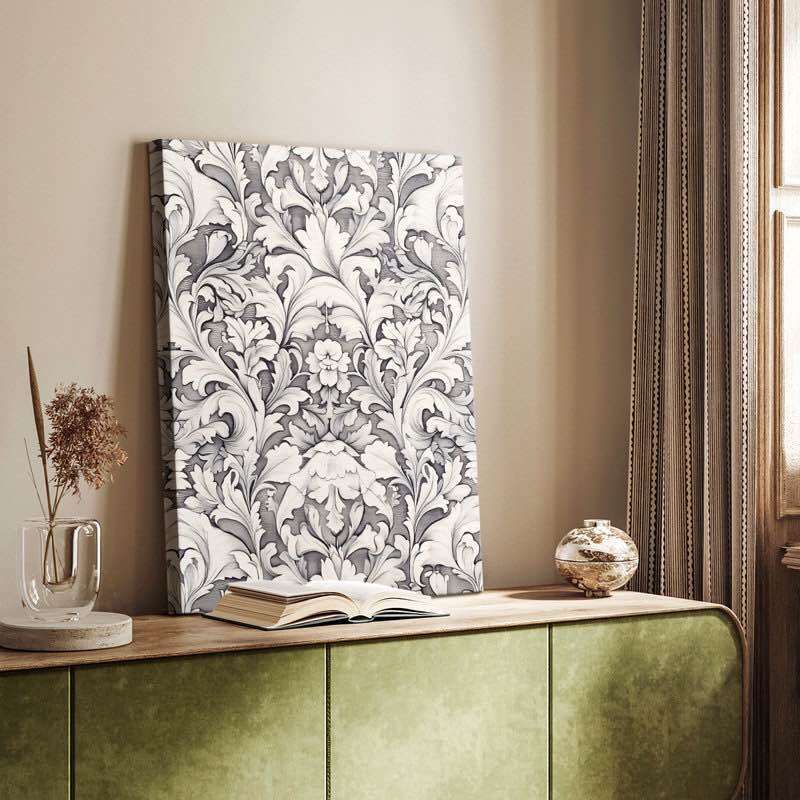 WM MORRIS Series DCCXLVII -Premium Gallery Wrapped Canvas -Ready to Hang 12X18