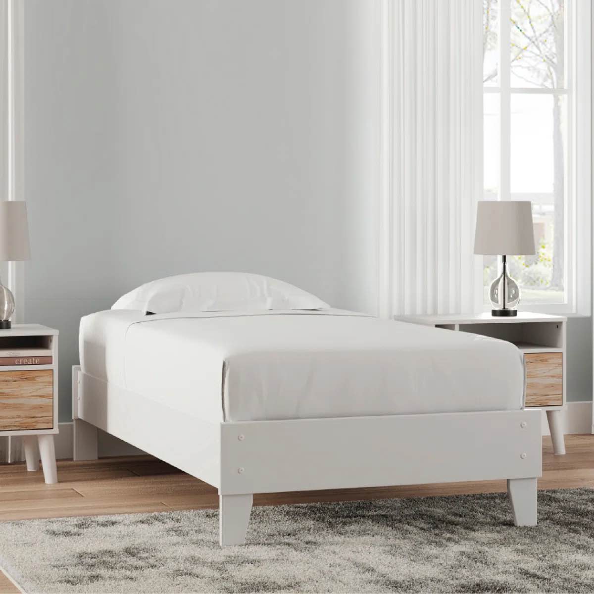 Ayeshia Wood Platform Bed