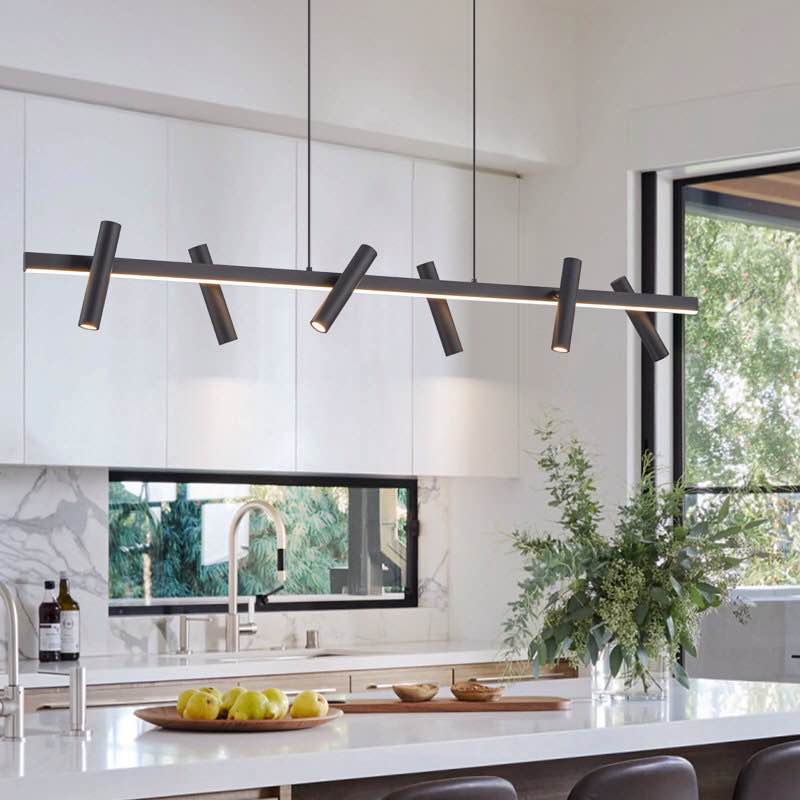 7 - Light Led Linear Kitchen Island Pendant
