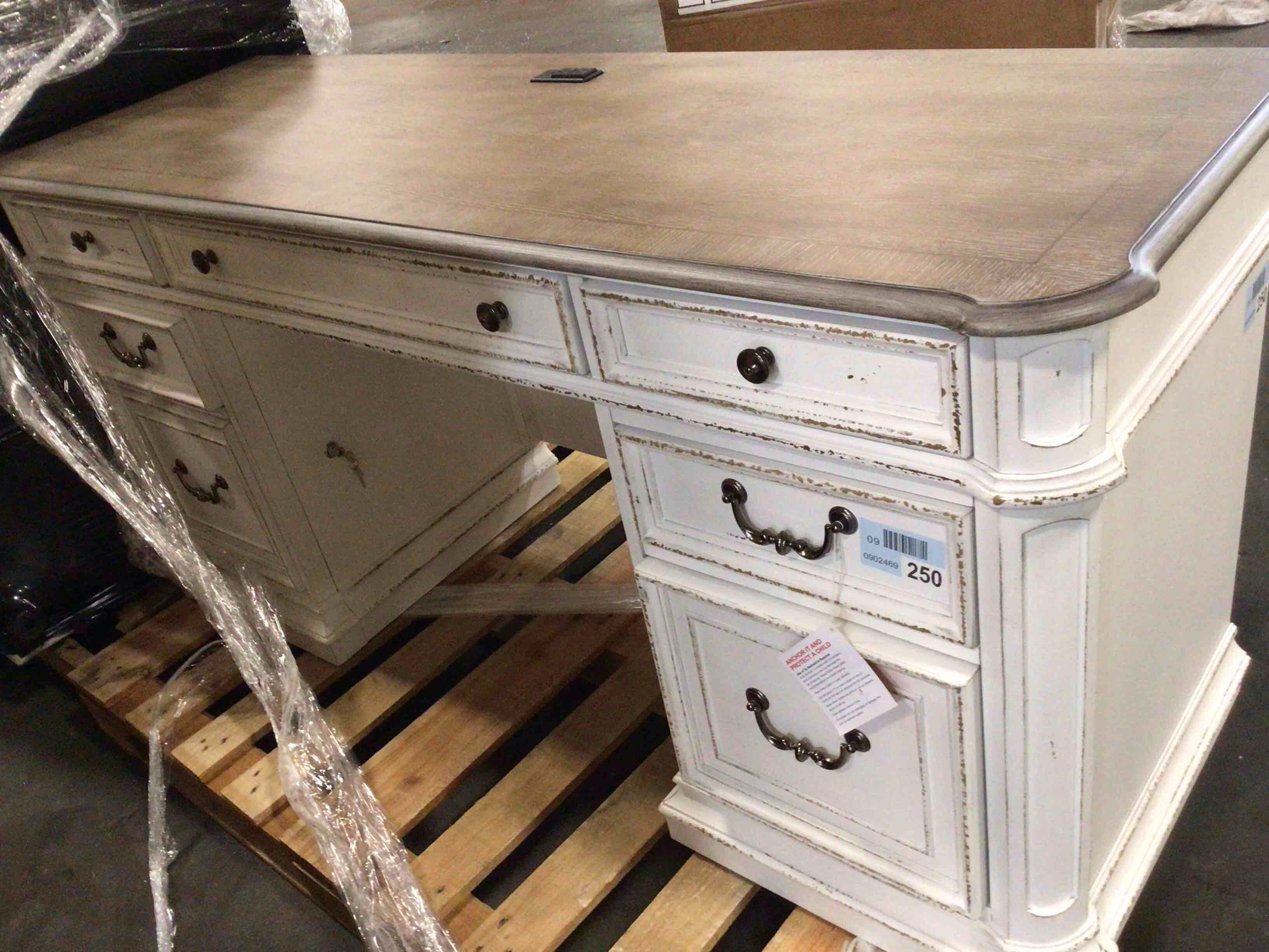 Condition photo showing Good Condition for 244-ho120t liberty furniture magnolia manor jr executive credenza
