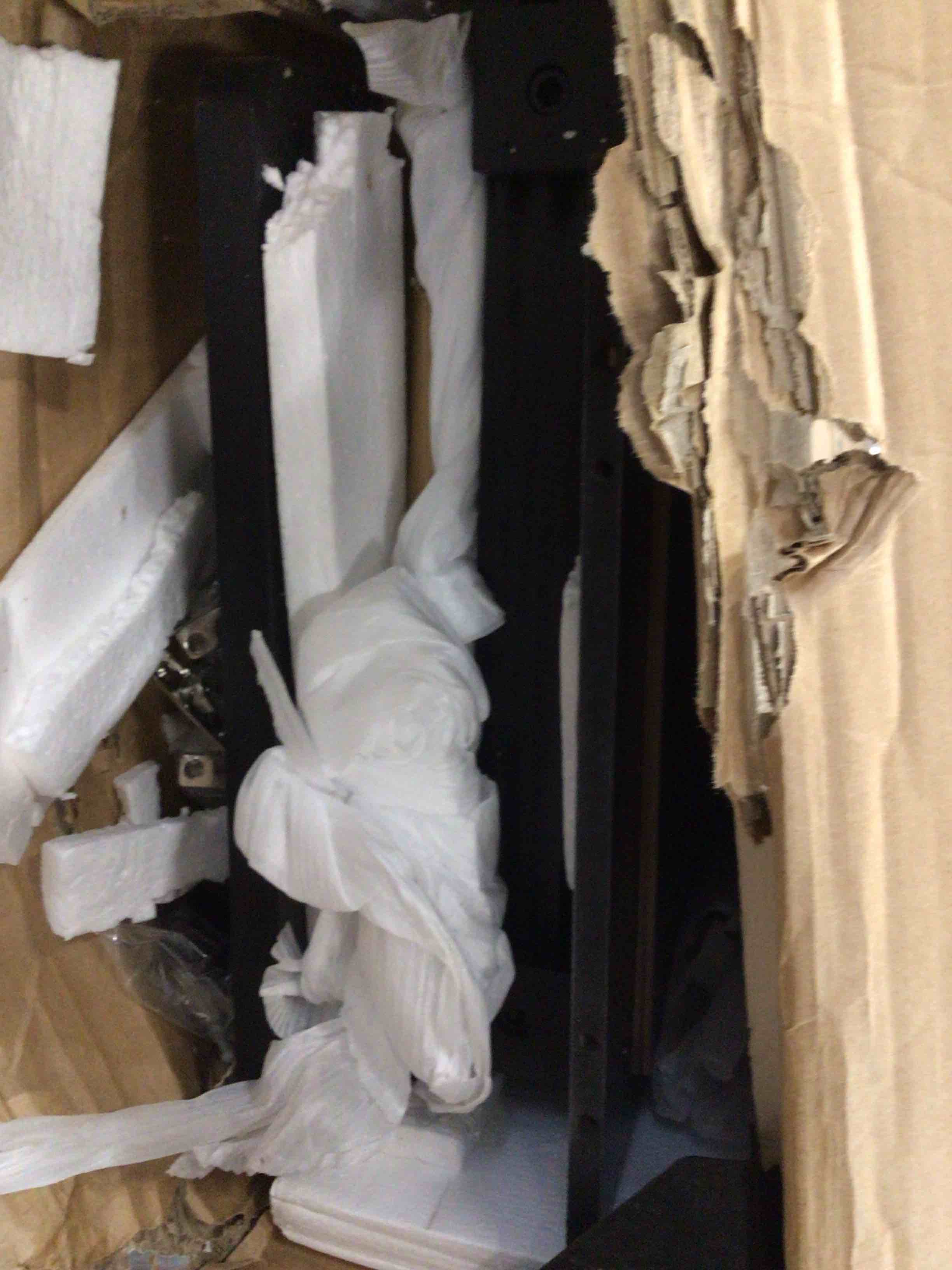 Condition photo showing As Is for fansafurn replacement part 1 piece(s)/pack(s) part-3: console cabinet, 58'' mid century modern pantry sideboard, wood buffet cabinet