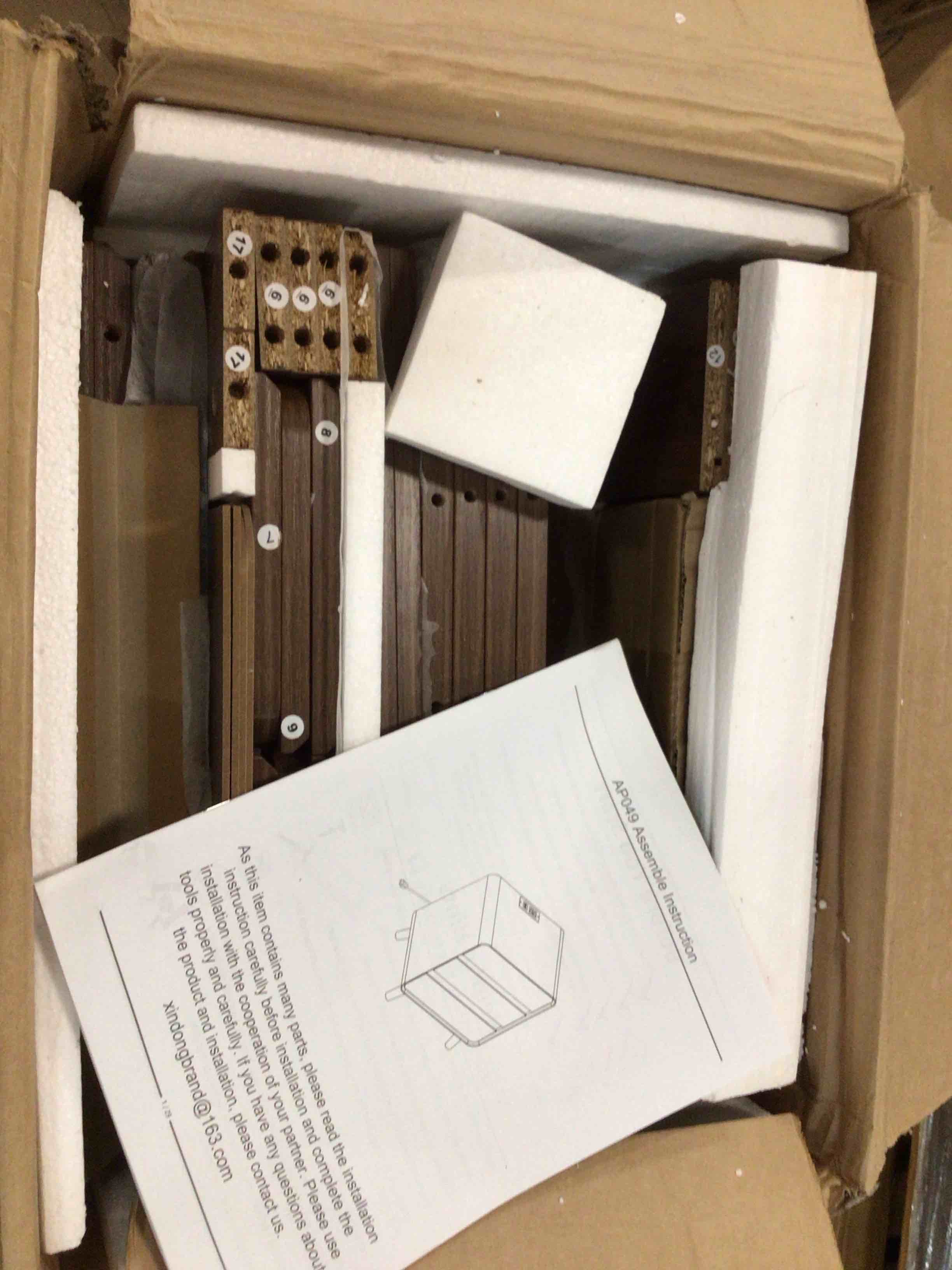 Condition photo showing Good Condition for 3 drawer  nightstand set of 2  color brown 